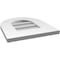 Ekena Millwork Round Top Surface Mount PVC Gable Vent: Non-Functional, w/ 3-1/2"W x 1"P Standard Frame, 14"W x 16"H GVPRT14X1601SN - alternate 3